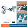 thumbnail image 2 of 1080 Degree Universal Extension Faucet Washbasin Tap Splash Aerator Splash Filter Faucet Faucet Adaptor Rotary Robot Arm Faucets ,Filter Impurities, 2 of 6