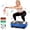 Blue, variant on Airfind Vibration Plate Exercise Machine for Lymphatic Drainage, Full Body Workout Vibration Platform with Bluetooth Speaker,2 Loops and 5 Resistance Bands for Home Exercise Gym,450lb Capacity,Black
