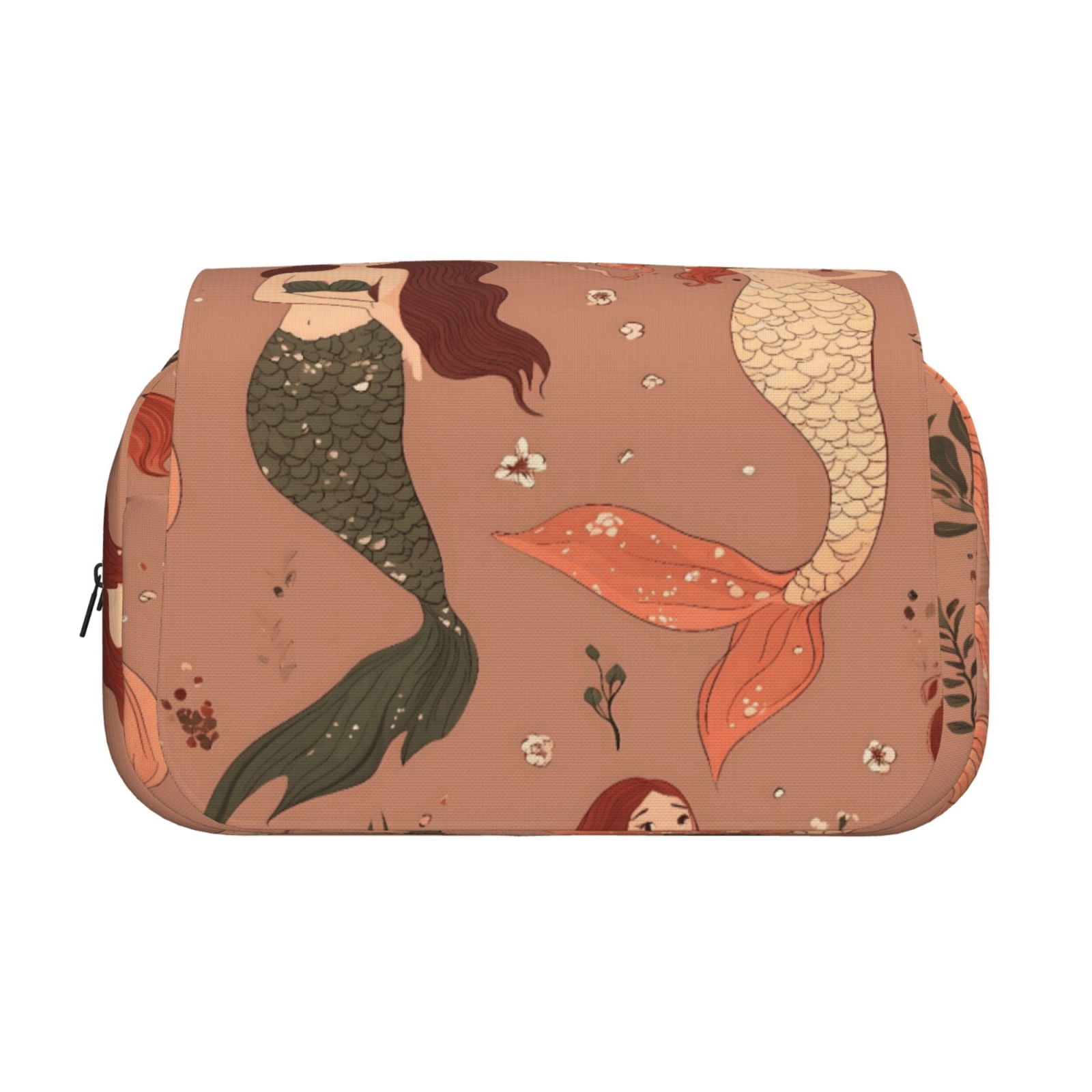 Large-Capacity Flip-Top Double-Layer Pencil Case, Multi-Functional Pocket Pen Case, Durable Stationery Organizer Mermaid