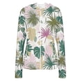 thumbnail image 4 of Uaswgudfs Women's UPF 50+ Sun Protection Hooded Jacket Full Zip Long Sleeve Lightweight Tropical Print Beach Cover Up with Finger Loops for Summer Hiking Vacation, 4 of 5