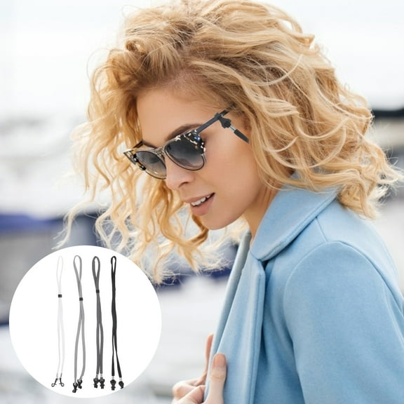 SEWCHICS Adjustable Anti- Glasses Cord, Assorted Colors, Spandex Material, 8 Pieces, Ideal for Boating and Outdoor Activities