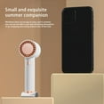 thumbnail image 4 of ChicYu Wearable Turbo Handheld Fan Strap Handheld Double Mode,Runtime USB Rechargeable Fan for Outdoor Walking Campus Commute White, 4 of 5