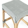 thumbnail image 4 of Home Square 3 Piece Rattan Counter Stool Set in Navy and White, 4 of 9