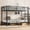 Black(Twin XL over Twin XL), variant on Harper & Bright Designs Metal Bunk Bed Full over Full with Built-in Stairs, Bunk Bed Frame with Guardrails for Boys and Girls, Black