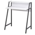 thumbnail image 4 of TMS Focus Metal Frame Kids Study Desk with Shelf, Two-Tone Gray/White, 4 of 7