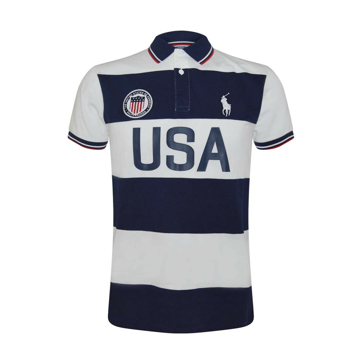 New Polo Ralph Lauren Boys USA Polo Shirt, French Navy, Size S(8), 9727-1 -  