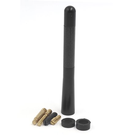 Carbon Fiber Radio Plate - Universal Car Aluminum Alloy Carbon Fiber Pattern FM AM Radio Antenna 12cm