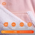 thumbnail image 6 of Joyfy Wearable Blanket Hoodie,Oversize Hoodie Fleece Sweatshirt Wearable Blanket for Women and Men,Clothing Gift for Women Men Mom Dad,Giant Hood Pocket and Sleeves for Adult(Pink,Standard), 6 of 10