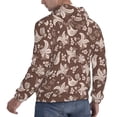 thumbnail image 3 of Hoodies for Men - Brown Folk Bird Floral Pattern Long Sleeve Comfrt Men'S Fashion Hoodies & Sweatshirts, Sweatshirts for Men Hoodies Pullover Clothing Clothes with Pouch, 3 of 7