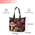 thumbnail image 4 of Red Mushroom Fantasy Black Pattern Travel Tote Bags for Women Carry On,Large Weekender Bags for Women Travel,Multi Functional Duffle Bag for Work,Shopping,Sports, 4 of 5