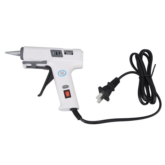 Yajisi 40W Fast‑Heating Hot Glue Gun – 1‑3 min Warm‑Up, Leak‑Proof Nozzle, PTC Heating, 40W Power, Safe & Lightweight for Crafts