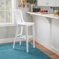 thumbnail image 3 of Linon Conway 31" High Back Bar Stools, Set of 2, Classic White, 3 of 11