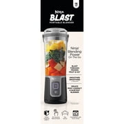 Ninja Blast Portable Personal 18 Oz Blender w/ Leak Proof Lid & Easy Sip Spout, Rechargeable Base, BC150BK Black