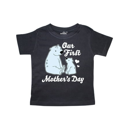 

Inktastic Our First Mothers Day with Polar Bears Gift Toddler Boy or Toddler Girl T-Shirt
