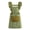Green, variant on mdesiwst Twill Cotton Apron with Polka Dot & Ruffle Straps Water-Resistant Kitchen Apron for Cooking Baking Breathable Large Front Pocket Home Apron
