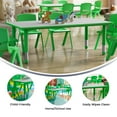 thumbnail image 5 of Flash Furniture Wren Rectangular Adjustable Classroom Activity Table for Kids, Green/Gray, 5 of 14
