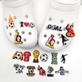 thumbnail image 2 of 18 Piezas de Accesorios para Zapatos de Fútbol ZHCH Accesorios de Dibujos Animados para Zapatos de Perforación, 2 of 5