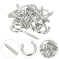 thumbnail image 3 of 20pcs Screw Hooks Heavy Duty Ceiling Hooks Multipurpose Ring Eye Bolts Hooks, 3 of 8
