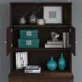 thumbnail image 3 of Scranton & Co Engineered Wood 36W Bookcase Hutch in Black Walnut, 3 of 7