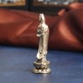 thumbnail image 3 of Estatua de latón envejecido Guanyin 50 mm Lotus Avalokiteshvara Bu, 3 of 3