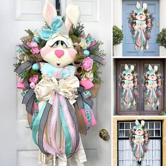 Guirnalda artificial Wdftyju de Pascua decoración de fiesta para colgar
