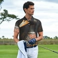 thumbnail image 3 of Goofa Graffiti Cool Duck Print Mens Polo Shirts Quick Dry Short Sleeve Golf T Shirt Performance Moisture Wicking Casual Workout-XX-Large, 3 of 6