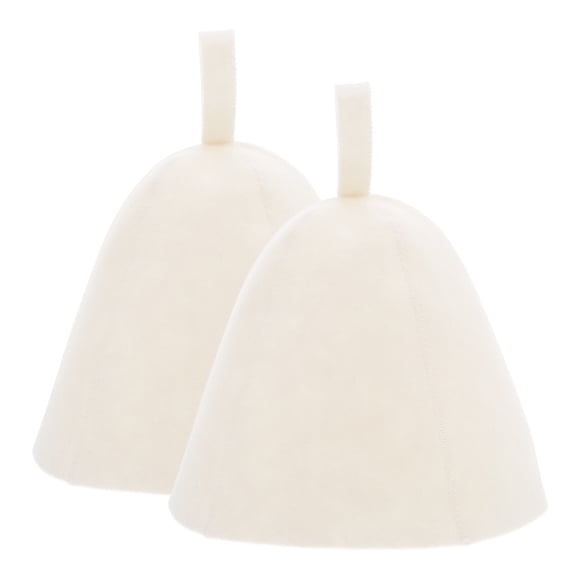 BRIGHTFUFU 2 unids fieltro sombrero de sauna engrosado cómodo sauna sombrero bañarse sombrero de sauna ligero sombrero