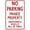 Warning Sign 2, variant on No Parking Symbol Sign - 8"x12" Aluminum Metal Sign, Fade Resistant, Clear Parking Prohibition, Indoor Outdoor Warning
