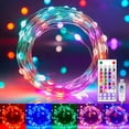 thumbnail image 1 of Fairy Lights Minetom, cambia de color, 33 pies, 100 LED con control remoto, 1 of 8