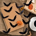 thumbnail image 5 of 12 Pack Black 3D Bat Halloween Wall Decals, Realistic Scary PVC Stickers, Spooky Decor for Home Wall, Bathroom, Party, Indoor & Holiday Decoration, 5 of 8