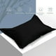 thumbnail image 4 of Juego de 2 fundas de almohada de color liso | Fundas de almohada transpirables 100 % poliéster para dormitorio | Tamaño estándar de 80 x 53 cm, 4 of 8