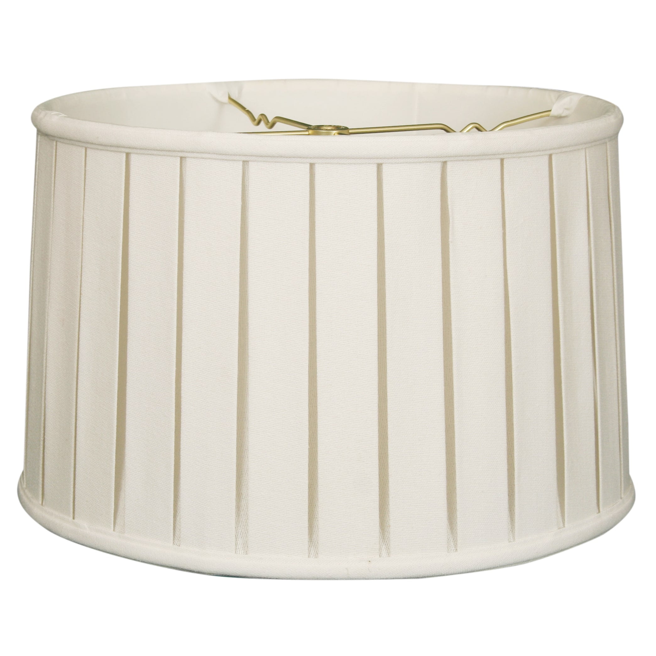 Download Royal Designs Basic Linen White English Box Pleat Shallow Drum Lamp Shade Walmart Com Walmart Com