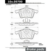 Centric 104.09790 Posi Quiet Semi Met Pads