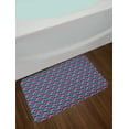 thumbnail image 2 of Flamingo Bath Mat, Animal Print with Repetitive Bicolour Design Exotic Birds, Plush Bathroom Decor Mat with Non Slip Backing, 29.5" X 17.5", Dark Teal Pink, by Ambesonne, 2 of 2