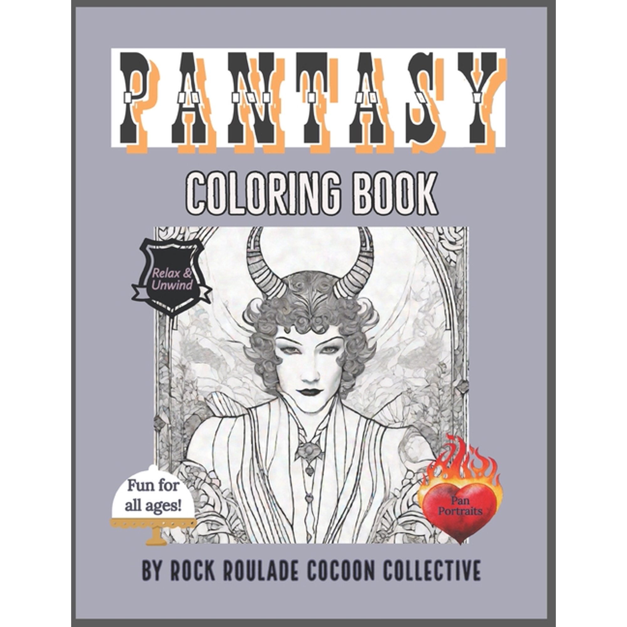 Unique Characters: Pantasy: Coloring Book (Paperback)