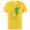Yellow, variant on Disney Tinker Bell Lucky Pixie St. Patrick's Day - Short Sleeve Cotton T-Shirt for Adults - Customized-Black