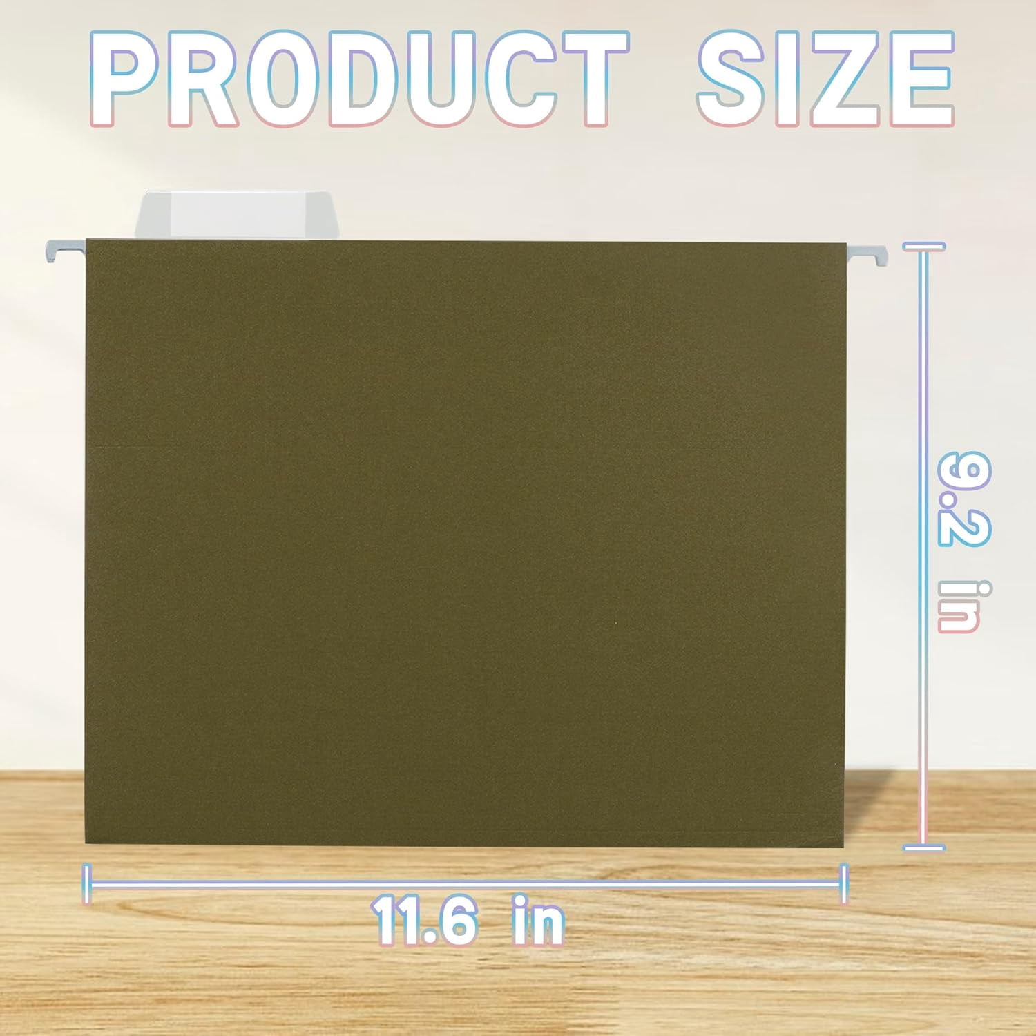 25 Packs Hanging File Folders Pink,Letter Size 8.5x11,Hanging File Folders with 1/5-cut Tabs,File Folders for Filing Cabinet with Tabs,Designed for Bulky Files,Ideal Office,School Classroom