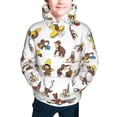 thumbnail image 2 of Curious George Boys' Hoodie Realistic 3d Print Graphic Hooded Sweatshirts With Drawstring, 2 of 5