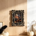 thumbnail image 6 of Twfbrm Vintage Picture Frame, Small Antique Style Photo Frames with Black Gold Accents and Embossed Flower Design, Black Exquisite Hanging Ornament for Tabletop Display, Wall, Photography, Home Decor, 6 of 6