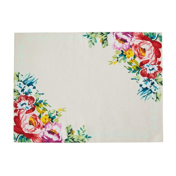 The Pioneer Woman Sweet Romance Placemat, Multi-color, 14" x 19"