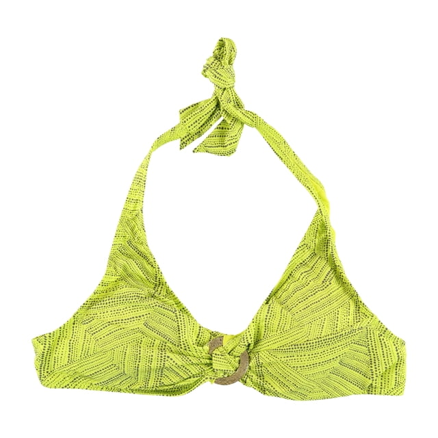 Raisins Haut de Bikini à Pois pour Femmes, Jaune, Grand