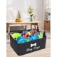 thumbnail image 3 of (Negro) Caja de almacenamiento de juguetes de fieltro para mascotas: perfecta para guardar juguetes, golosinas, ropa y otros suministros para perros, 3 of 5