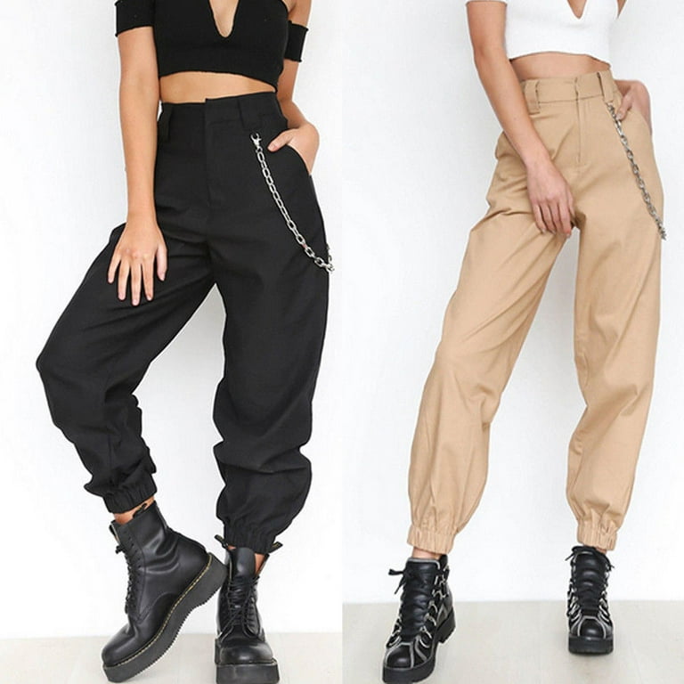 High waisted black khakis best sale
