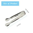 thumbnail image 3 of 6PCS Ice Tongs Mini Serving Tongs 425 Inch Stainless Steel for Snacks Tea Parties Coffee Bars Desserts by Sunenlyst 6PCS, 3 of 7