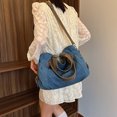 thumbnail image 2 of Bolso Bandolera Hombro Tote Lona Casual Gran Capacidad () Azul, 2 of 9