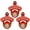 Red, variant on Jumiok Antique Copper Magnetic Bottle Opener Wall Mount Soda Beer Opener Mountable Gift for Beer Lover (3 PCS)