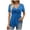 Blue, variant on Luvior Womens Short Sleeve Tops Summer T Shirts Round Neck Casual Fashion Basic Tee