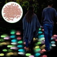thumbnail image 4 of 300 piedras luminosas • Guijarros luminosos multicolores para decoración de jardines, acuarios y piscinas • Piedras luminosas de 1,4x1,1 cm para relleno de pasarelas, paisajes y jarrones, 4 of 4