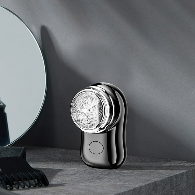 COFEST Rasoir Électrique pour Hommes Taille de Poche Mini Rasoir Portable Rasoir Humide et Sec Rasoir Rechargeable USB Charge Facile Utilisation à un Bouton Adapté pour Maison, Voiture Noir