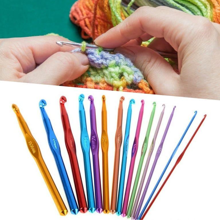 4/13Pc 2-10mm Crochet Hook Set Knitting Needle Tools Soft Handle
